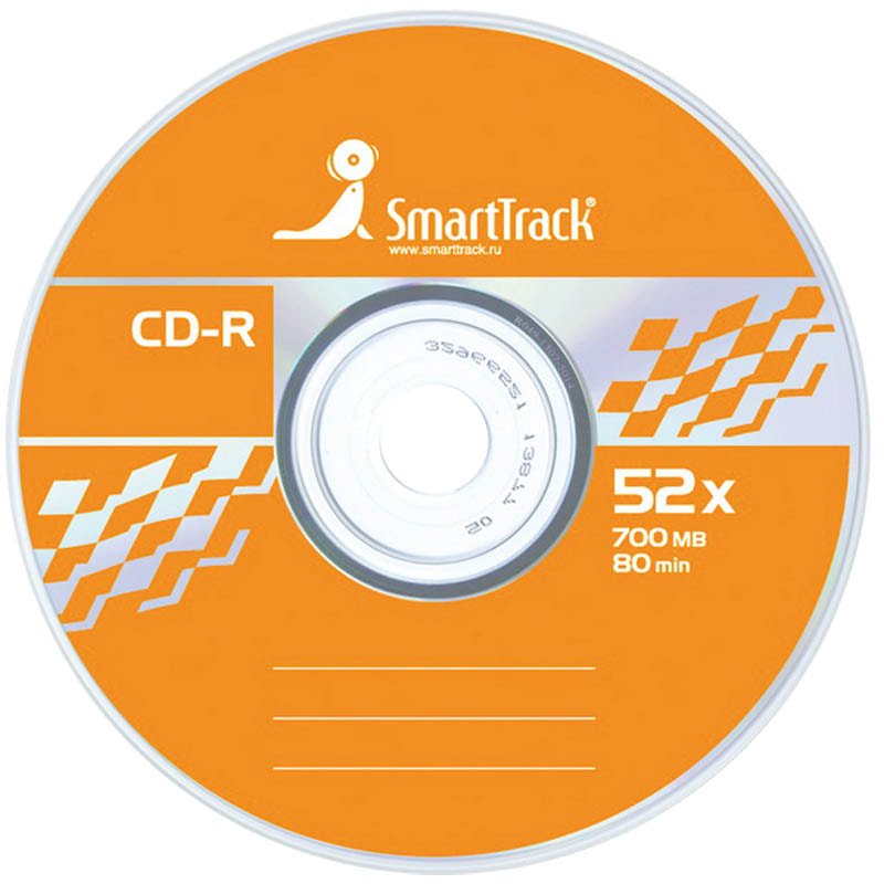 Диск CD-R 700 Mb SMART TRACK 52x(50) Cake, (ЦЕНА ЗА ШТ.) ST000151/1/50/600