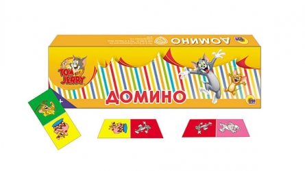 Домино "ТОМ И ДЖЕРРИ-7" пластик., ИН-9851/25