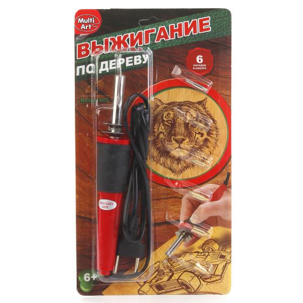 Выжигатель "MULTIART" 6 насадок, блист., A02739-R/223201/1/2